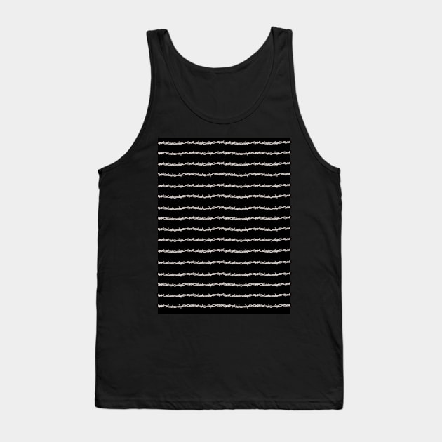 Barbed Wire pattern Tank Top by aLouro